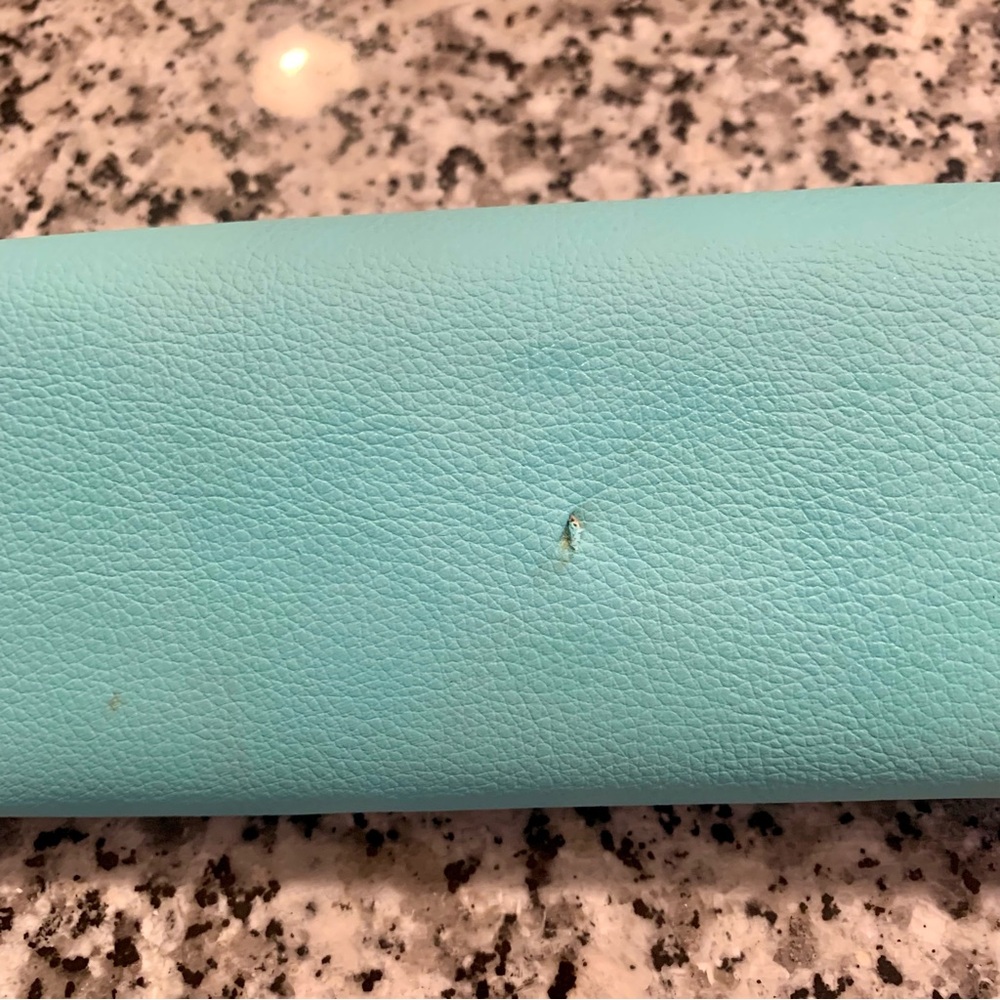 Tiffany & Co. Authentic Blue Leather Eyewear Glasses Sunglasses Case - Picture 5 of 5